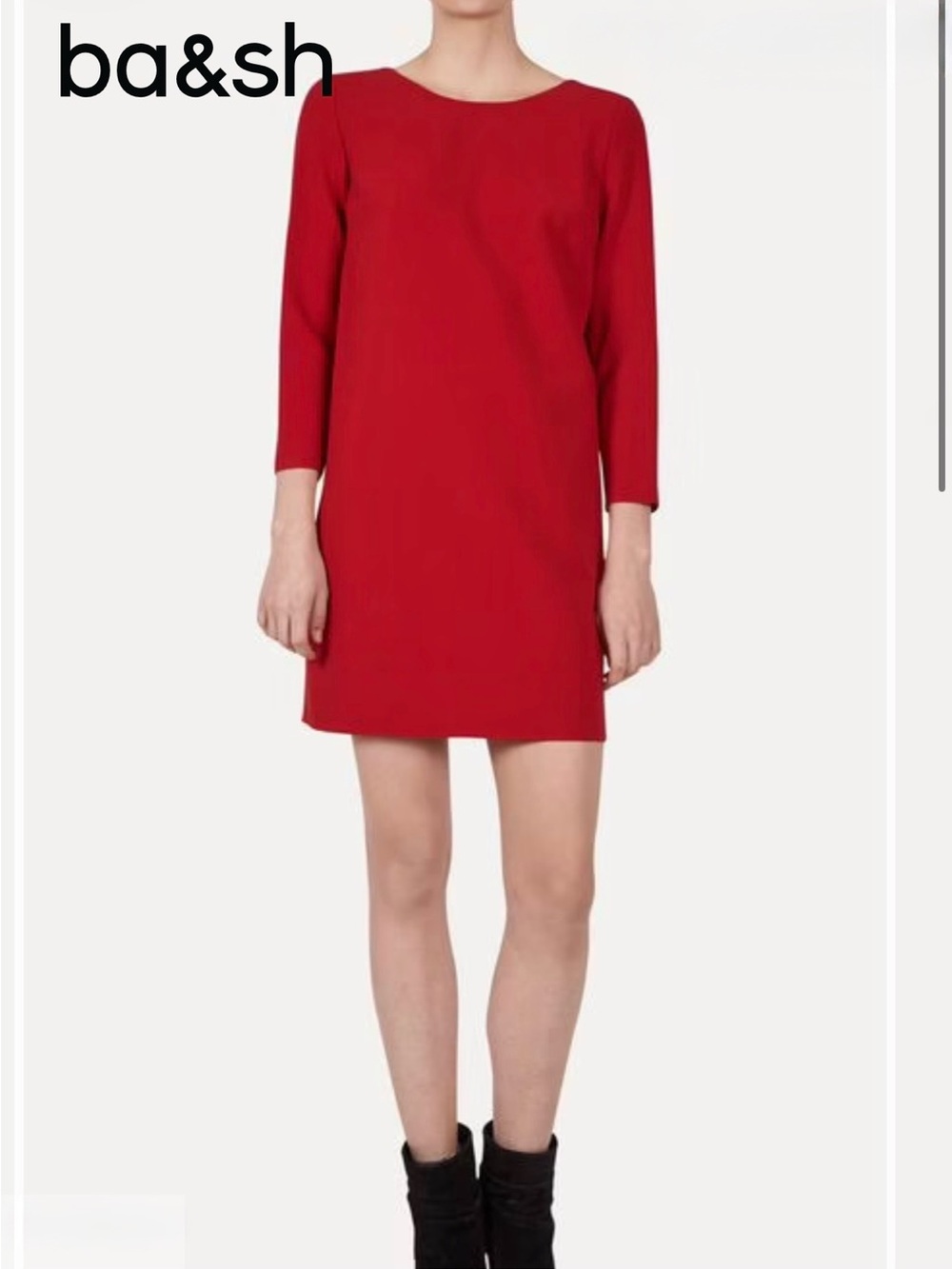 BA&SH Dexter Dress in Color Rouge